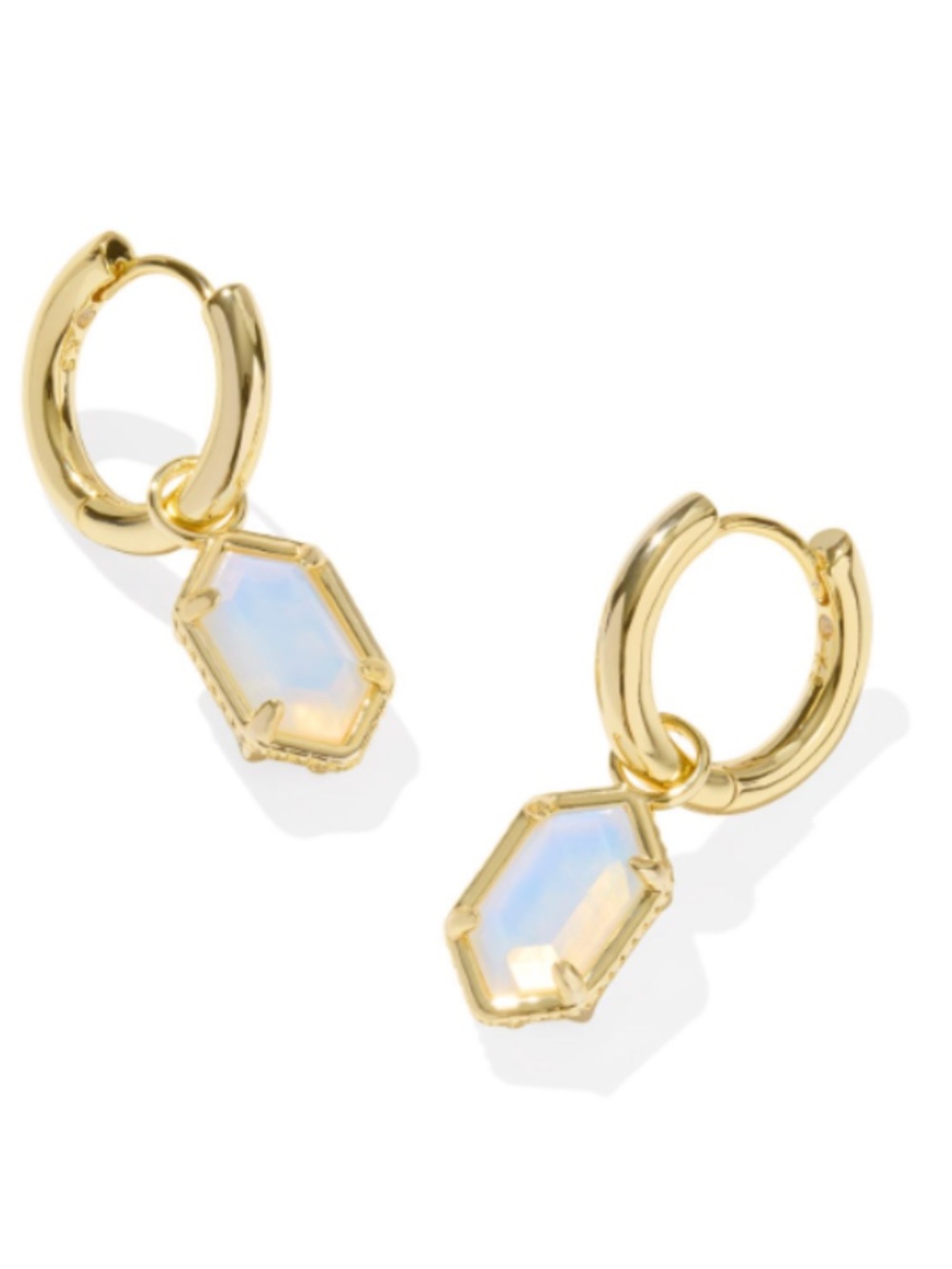 Kendra Scott Hallie Huggie Earrings Gold NWT